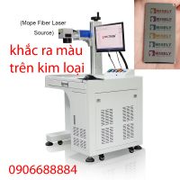 laser fiber MOPA khắc ra màu trên kim loại